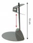Preview: Schilderständer aus Edelstahl höhenverstellbar bis 10 cm