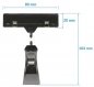 Preview: Gelenkklammer 104x80 mm schwarz mit Preisschildklammer