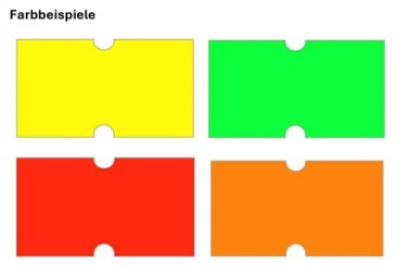 Preview: 21x12 Etiketten neutral mit Loch 45 Rollen