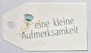Anhängekarten eine kleine Aufmerksamkeit