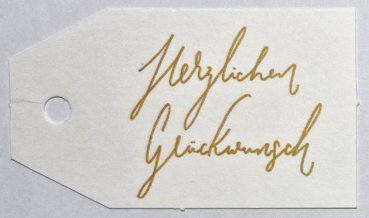 Anhängekarten Herzlichen Glückwunsch