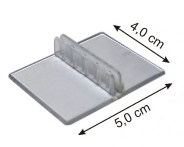 Liegehalter, transparent, 40 x 50 mm