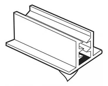 Supergriff transparent 25 mm stehend, selbstklebend