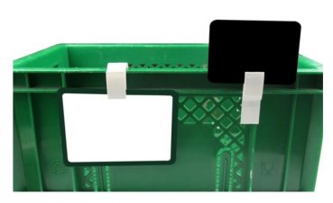 Preview: Universalklammer gerade, weiß, 50 x 23 mm