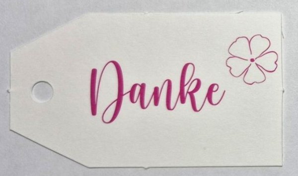 Anhängekarten Danke