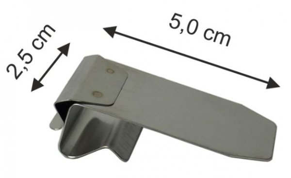 Schilderhalter aus Edelstahl für Regale und Ablagen 16-19 mm
