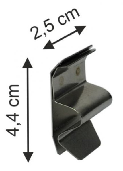 Schilderhalter aus Edelstahl für Schüsseln und Glasböden