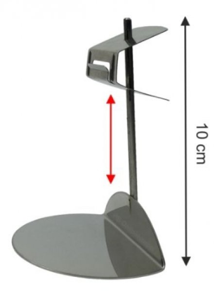 Schilderständer aus Edelstahl höhenverstellbar bis 10 cm