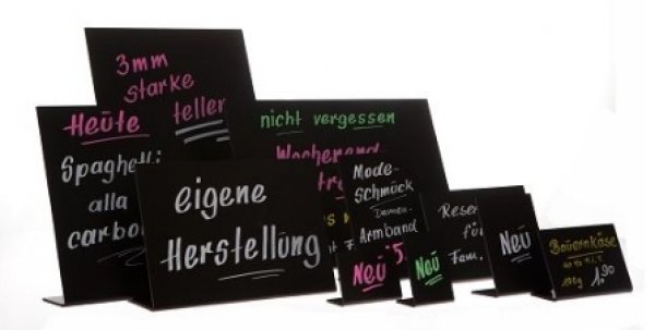 L-PVC-Beschriftungsschilder 3mm