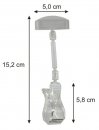Gelenkklammer gross 152x50 mm transparent mit 50 mm Stab